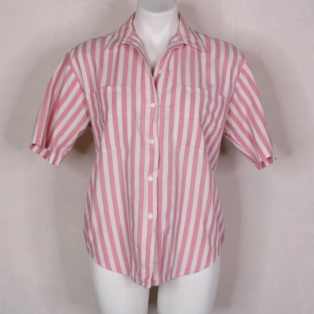 Vintage Lee Pink Short Sleeve Button Down Shirt